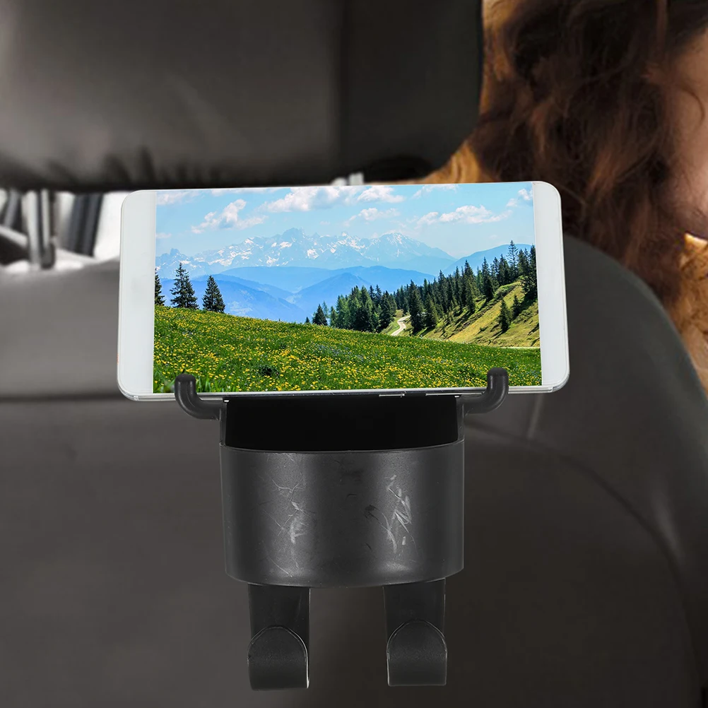 

2pcs Multi-functional Rear Seat Rear Seat Cup Holder Hooks Vehicle Holder For Car Storage Organizer Phone Stand