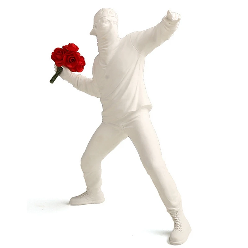 Lanciare ornamenti floreali Opere d'arte astratte Scultura Figura Ornamenti Soggiorno Studio Decorazione della casa Artigianato