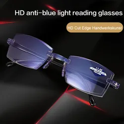 Cut edge automatic zoom antiradiation far/near old light reading glasses Autozoom reading glasses