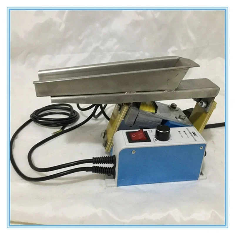 Small feeder stainless steel electromagnetic vibrating feeder 20W processing capacity 1 ton vibration conveying machinery