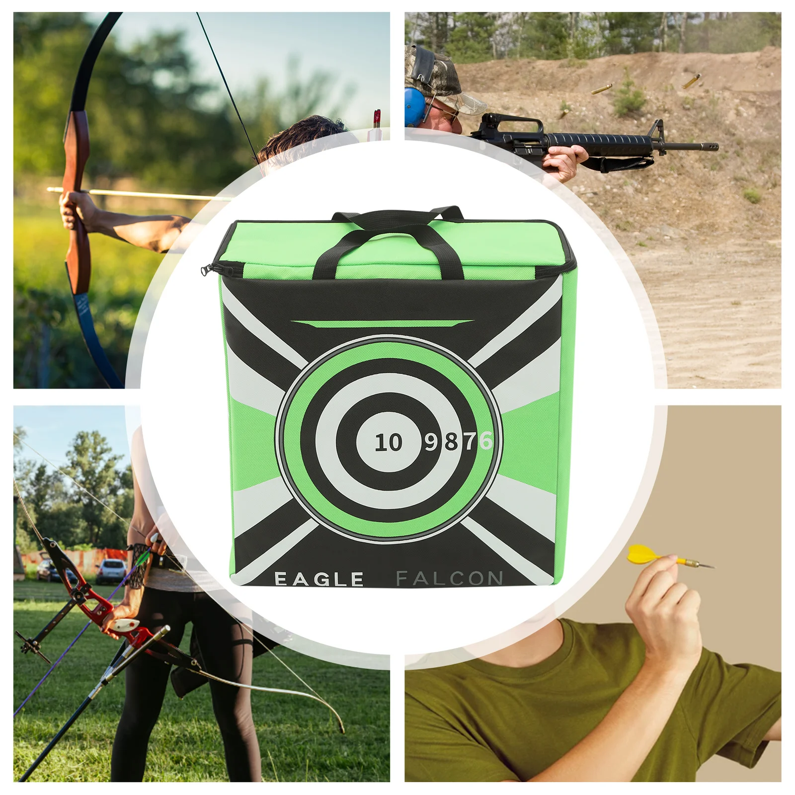 40×40cm Portable Archery Target Arrow Target Durable Arrow Practice Mat for Bow Training Home Practice Outdoor Shooting Sports