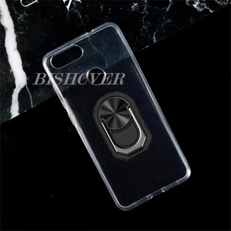 For ZTE Blade V9 V 9  Blade V9 5.7 inch Back Ring Holder Bracket Phone Case Smartphone TPU Soft Silicone Cover