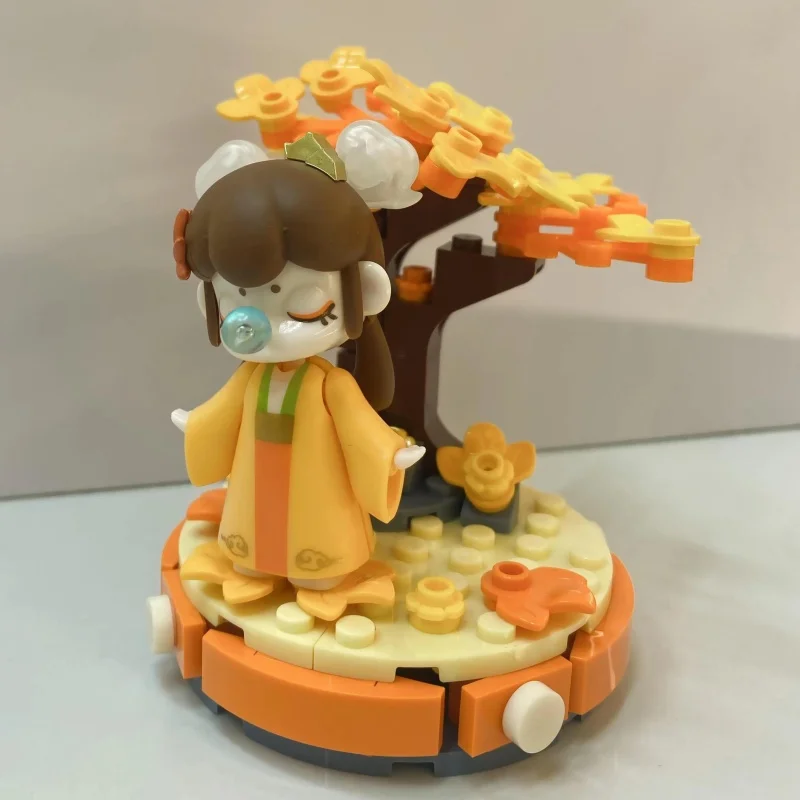 

Строительные блоки JAKI в китайском стиле, поэзия, украшение для рабочего стола, головоломка, сборка модели, игрушки, подарок на день рождения, День святого Валентина