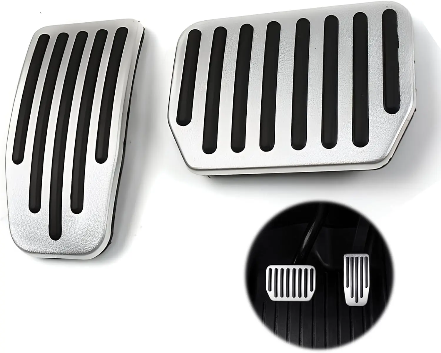 For Tesla Performance Pedal Pads Cover Foot Aluminum Non-Slip Pedals for Model Y(Juniper) Model 3(Highland) 3/Y 2017-2026