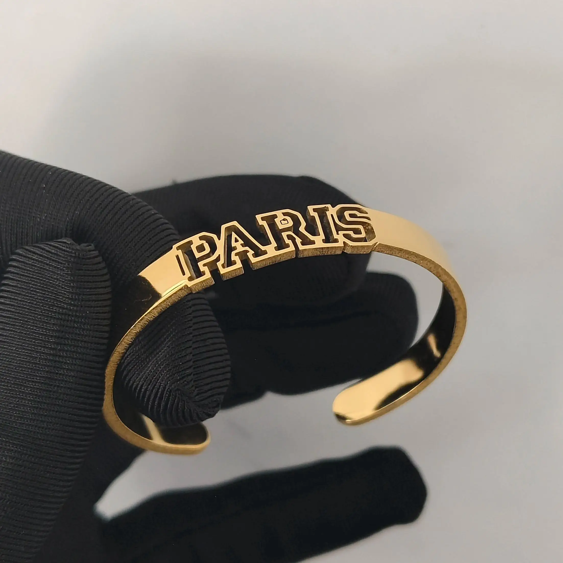 

DHQH Wholesale Customized Name Hollow Bracelet Personalized Letter Hollow Opening Bracelet Christmas Gift Factory Direct Sales