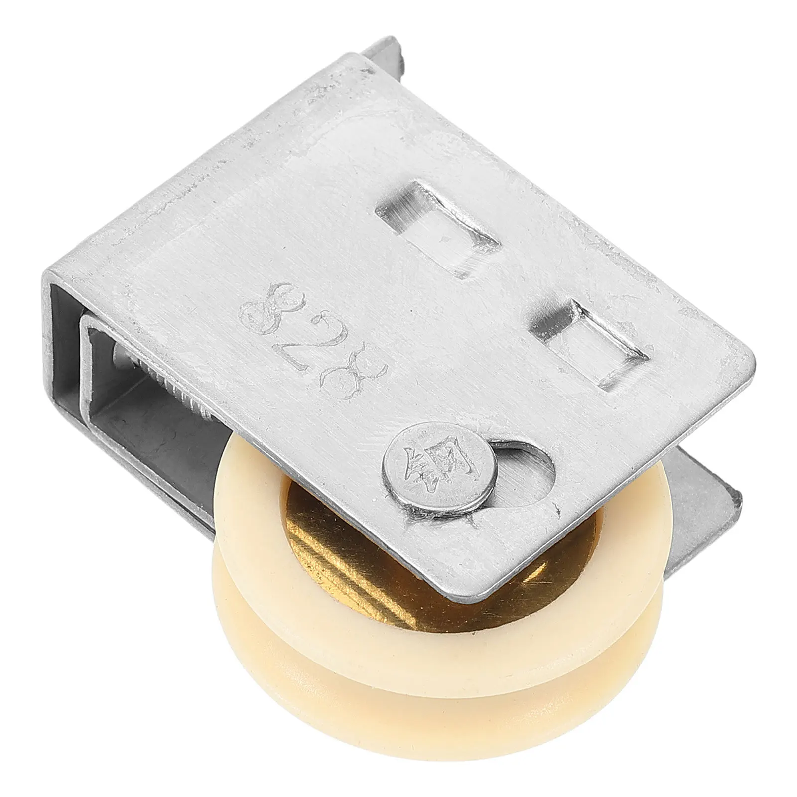 بكرة باب شديدة التحمل من الفولاذ المقاوم للصدأ مع قلب نحاسي من النايلون للأبواب المنزلقة والنوافذ وخزائن الفناء ومسارات المرآب #6