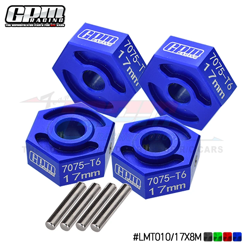 GPM Aluminium 7075 Hex Adapter For LOSI 1/8 TLR Tuned LMT Solid Axle LOS242053