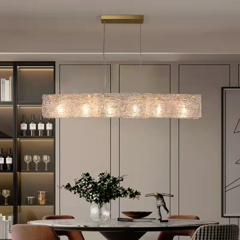 Nieuwe Moderne Led Luxe Gouden Plafond Kroonluchters Verlichting Helder Glas Opknoping Hanglamp Eetkamer Living Slaapkamer Verlichtingsarmaturen