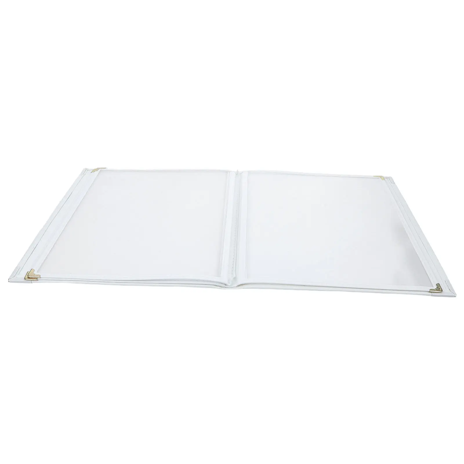 a4-6-page-vintage-pu-menu-cover-with-clear-sleeves-book-style-wipeable-waterproof-stain-resistant-for-restaurant-cafe