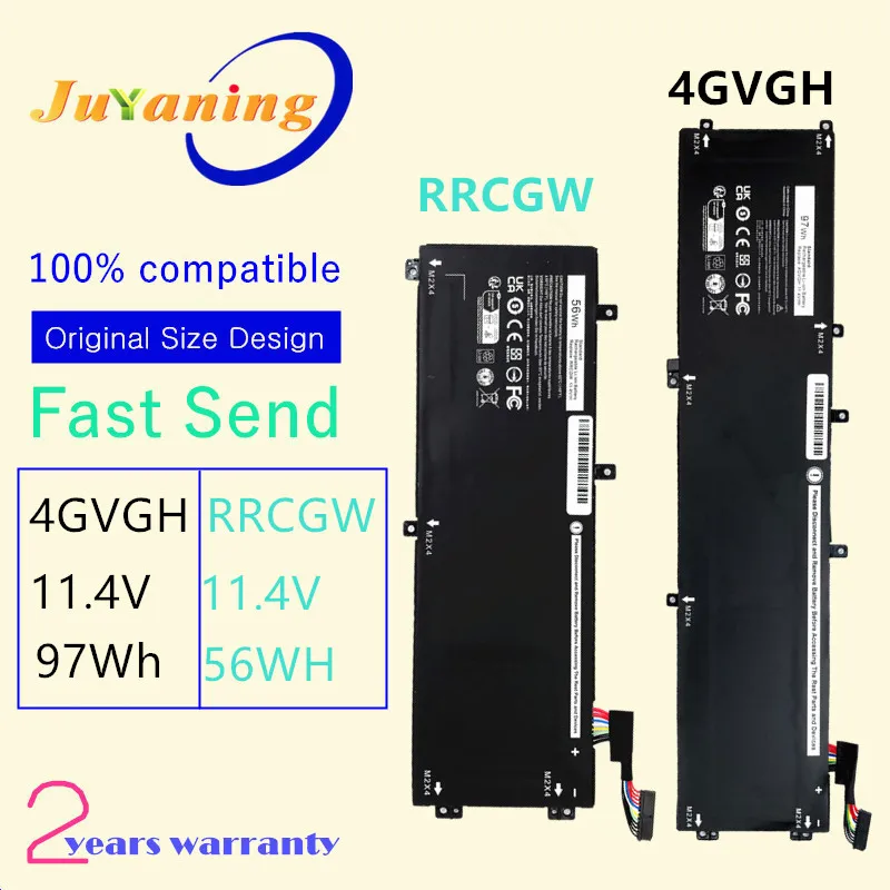 

4GVGH RRCGW LAPTOP Battery FOR DELL Precision 5510 1P6KD T453X For XPS 15 9550 Series