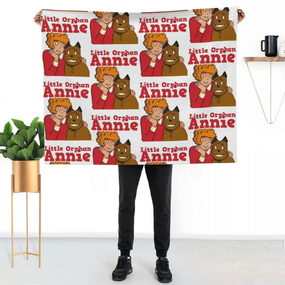 

Little Orphan Annie Throw Blanket Stylish Couch Blanket for Home Living Room