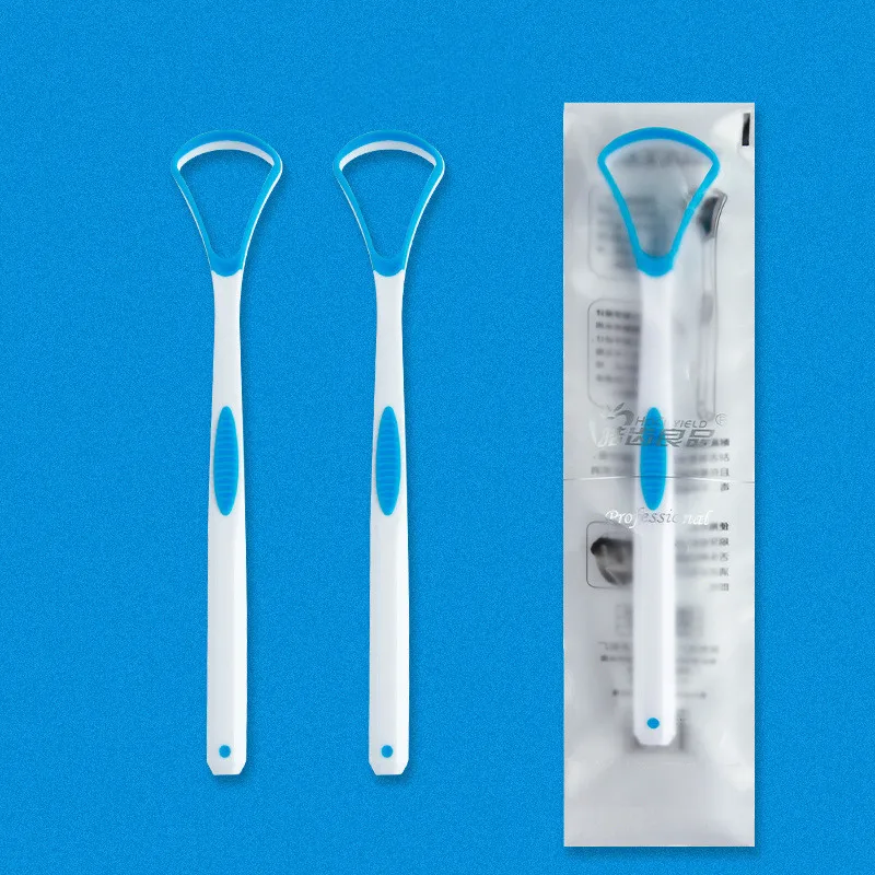 1PC Dual Uses Tongue Scraper Cleaners Reusable Oral Health Cleaning Brush Hygiene Care Toothbrush Mouth Fresh Breath Scraping