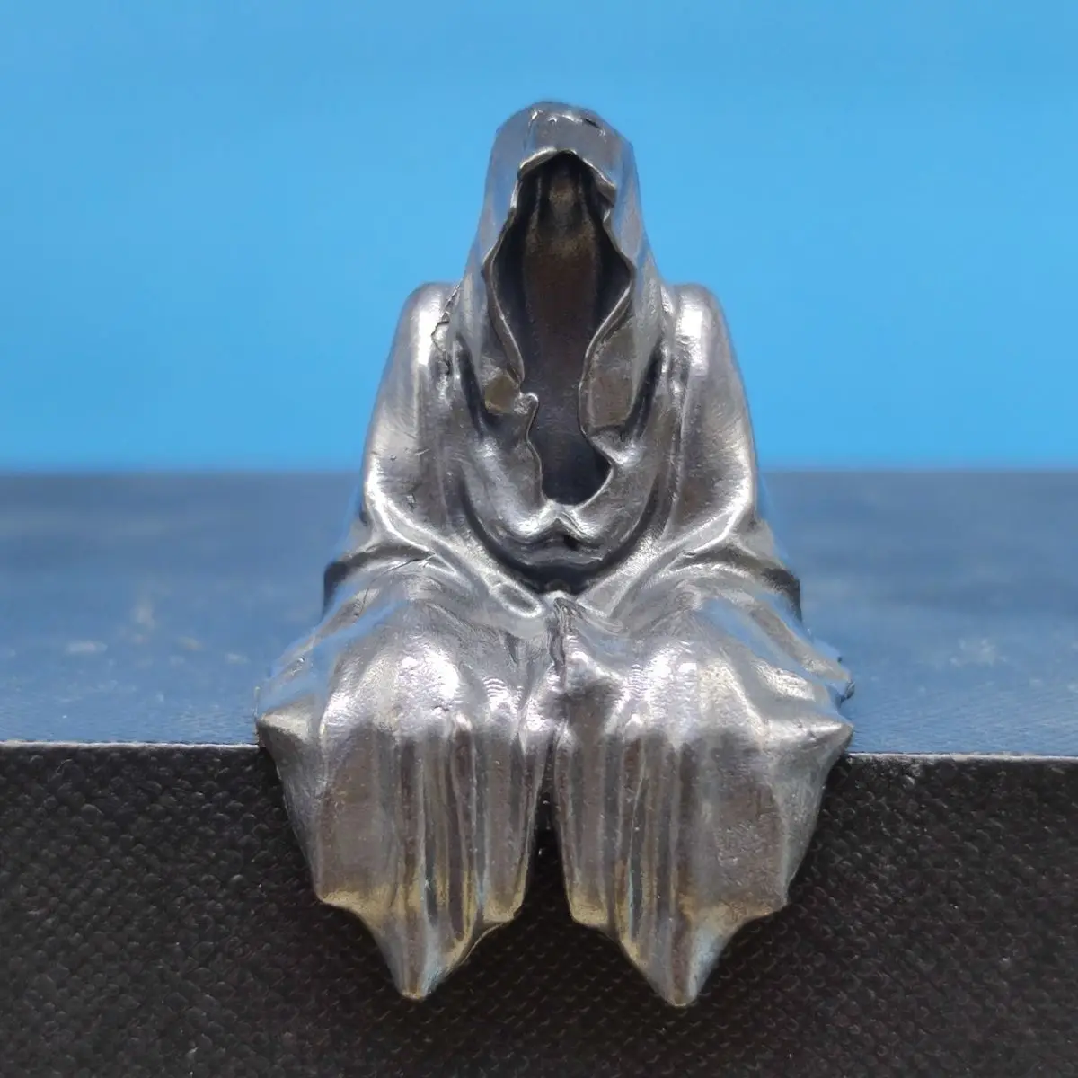 

Brass Formless Buddha Mini Decorative Ornament Zen Tea Room Styling, Collectible Figurine for Minimalist Home & Office Decor