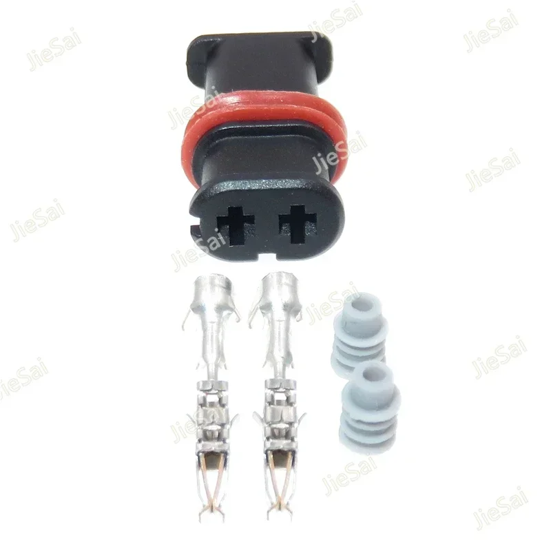 

2 Pin Automotive Female Electrical Wire Harness Unsealed Connector 1.5 Series Automobile Wiring Socket With Terminal