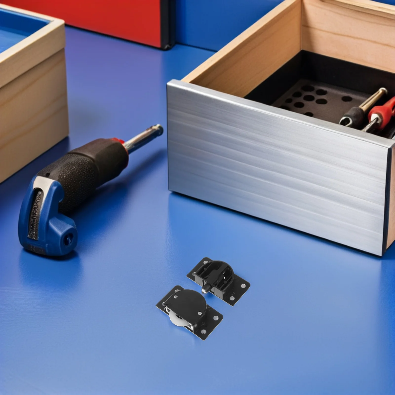 

2Sets Sliding Cabinet Door Roller Black Upgrade Wardrobe Hardware Smooth Silent Operation Plastic Pulley Wheels for Kitchen