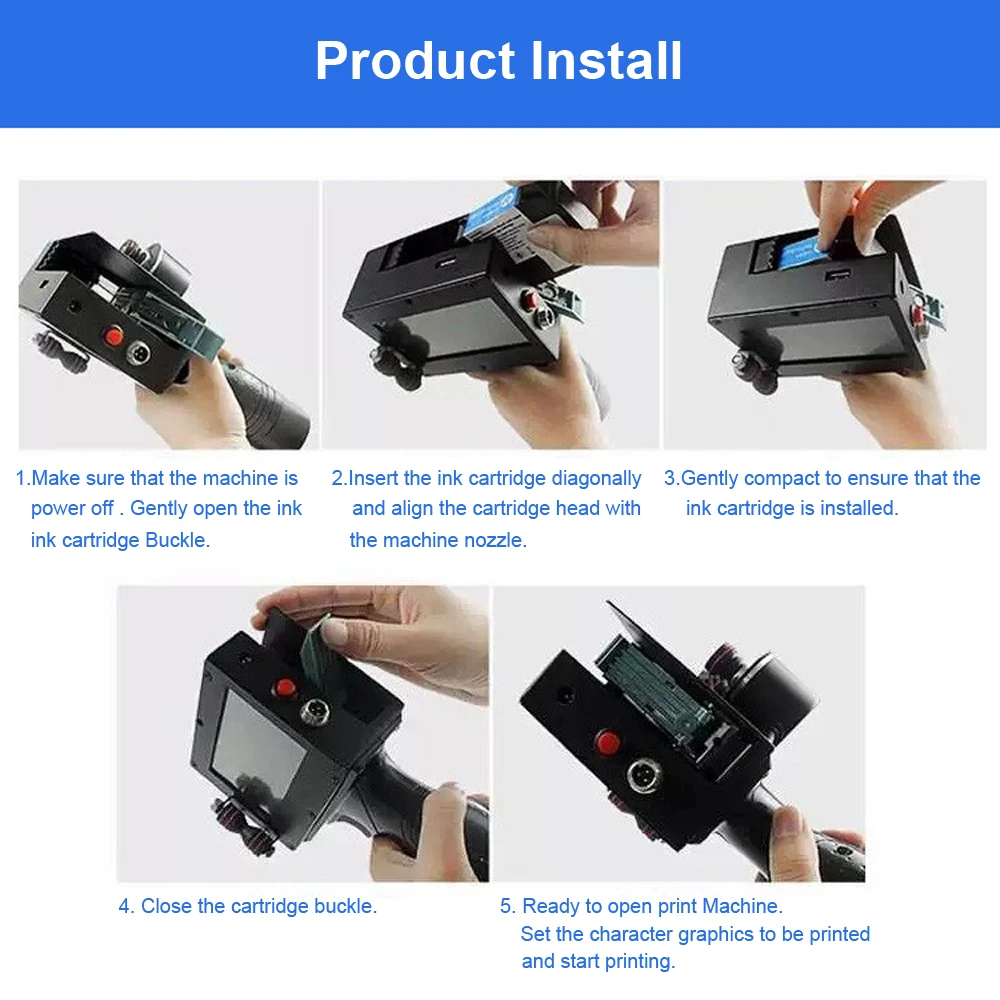 Carton Box Printer Portable Handheld Printer (25.4mm - 1 inch )