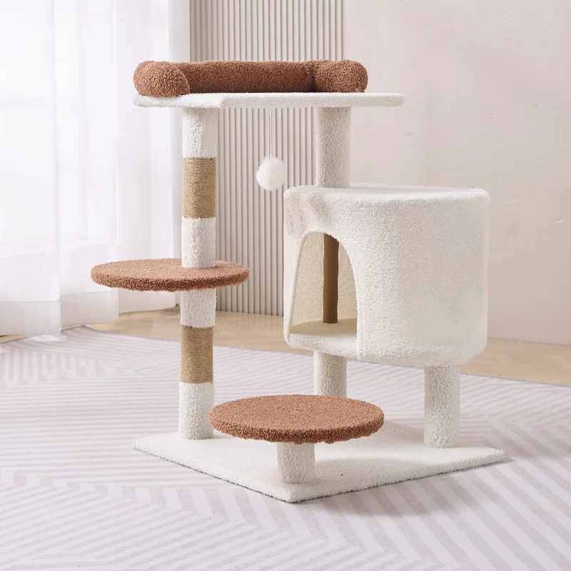 Castle cat climbing frame, cat villa, cat nest, cat tree, cat climbing pole, multi-layer cat jumping platform, cat frame view 4