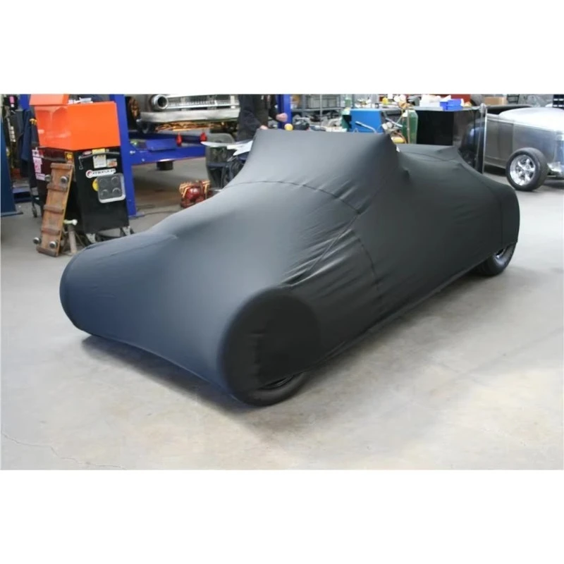 Customized Soft Microfiber Car Cover Indoor Scratchproof Anti-Dust Luxury Supercar Satin Stretch Car Covers