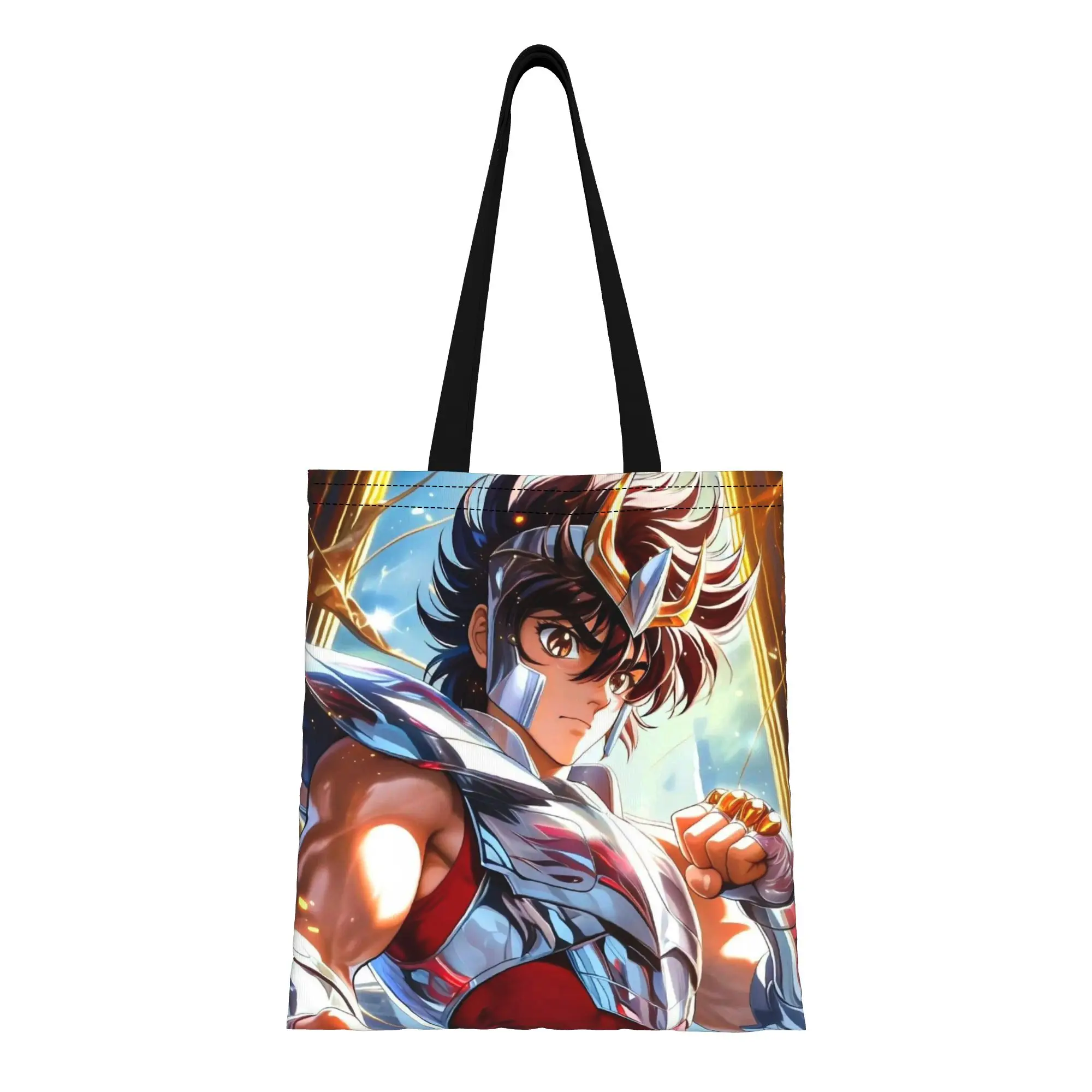 Back to school season Seiya (14) Saint Seiya Canvas Tote Bag Perfect for Outdoor Women's Top-Handle Bags