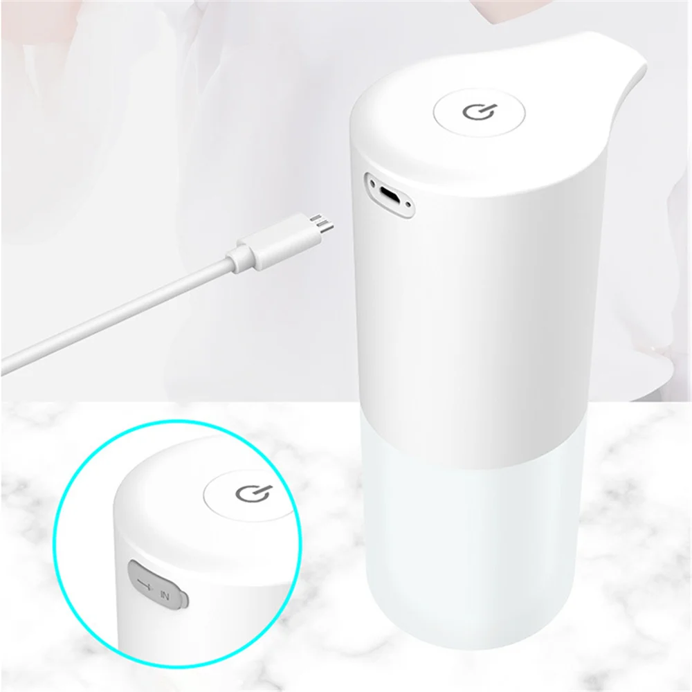 Dispensador de jabón líquido con Sensor automático, dispositivo de inducción inteligente con carga USB, sin contacto, para cocina y baño