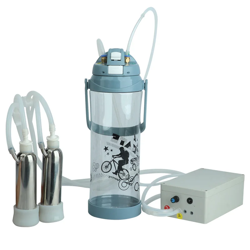 Farm Feeding Tools 3L Electric Milking Machine Portable Plastic Double Head Vacuum Pump Milker for Farm Sheep Cows Goats Tool
