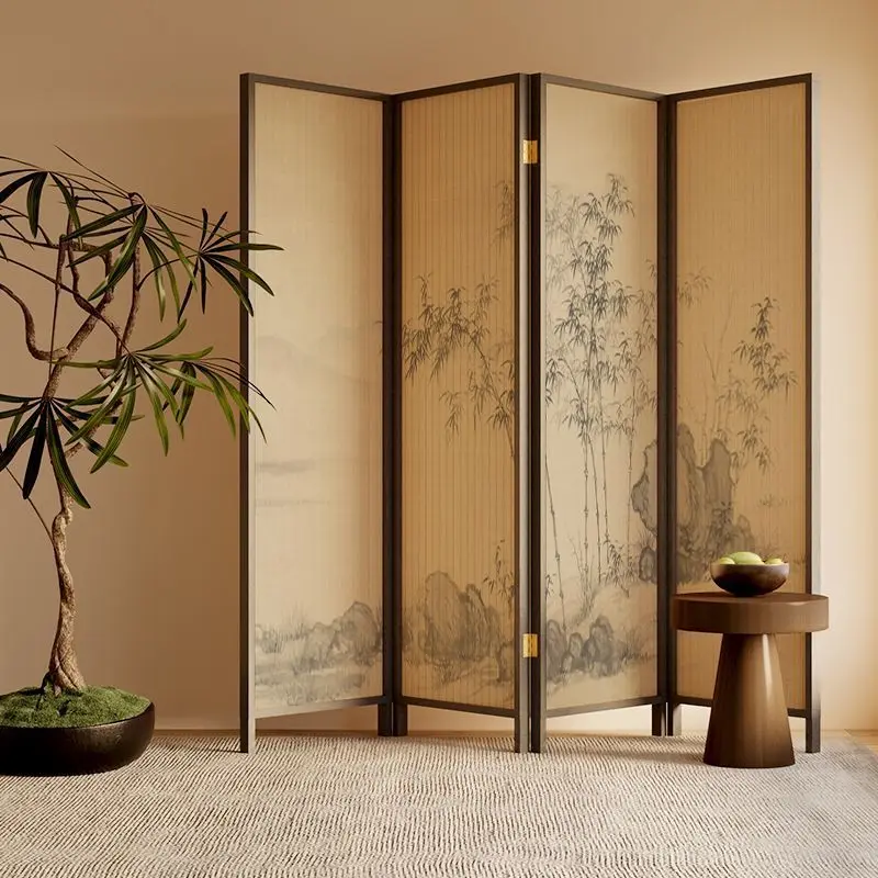 New Chinese screen antique partition living room block dining room Song Dynasty aesthetic background Chinese style