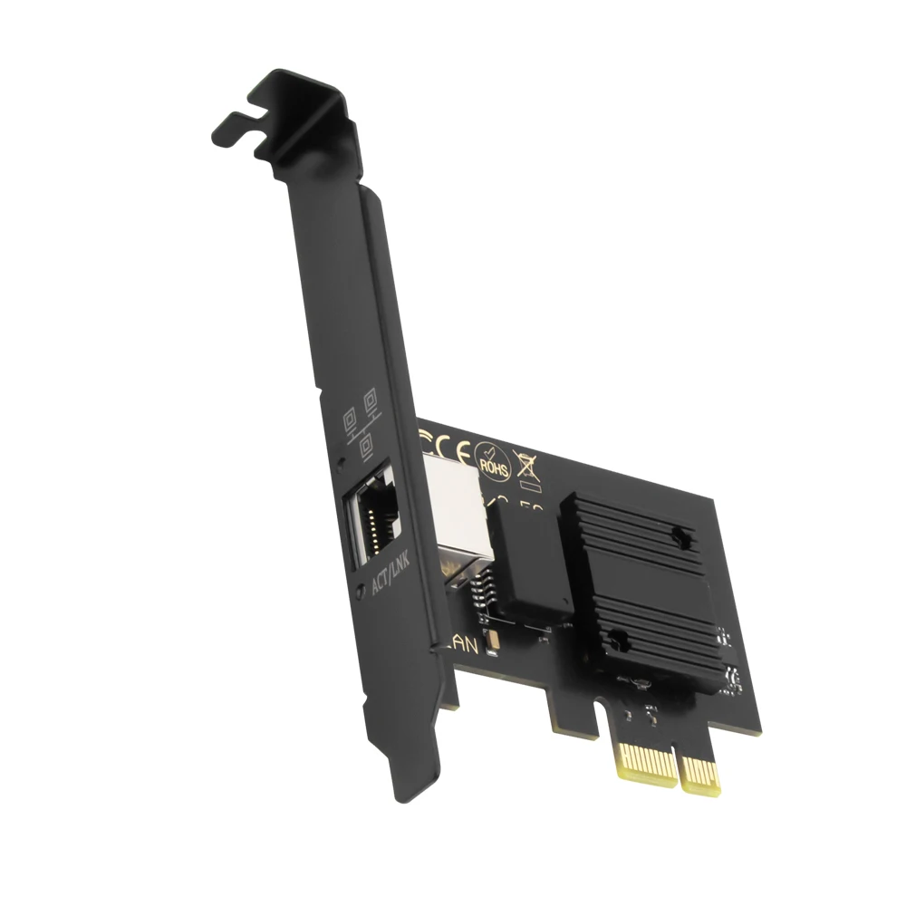Karta sieciowa 2.5G Intel i226 PCIE na RJ45 100/1000/2500Mbps Interfejs RJ45 LAN Etherent Gigabit Adapter do komputera PC/komputera stacjonarnego dla Win — zdjęcie 2