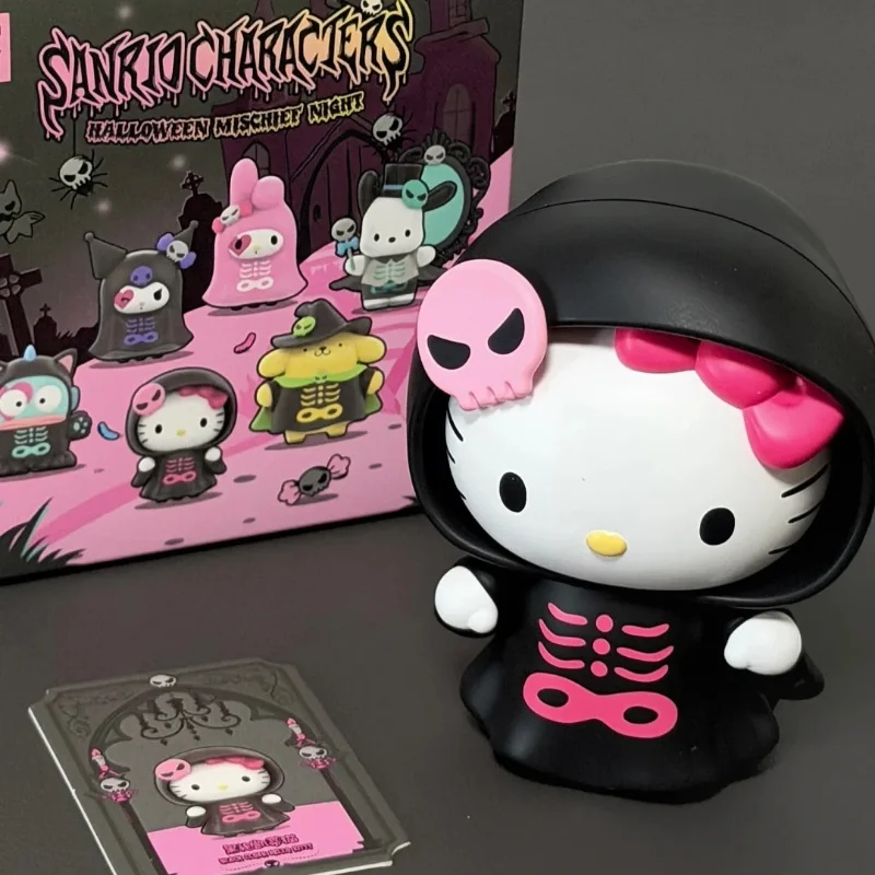 

В наличии слепая коробка Sanrio Halloween Trick Or Treat Night Series Модный Hangyodon Pochacco Kt Melody Cinnamoroll Настольный орнамент