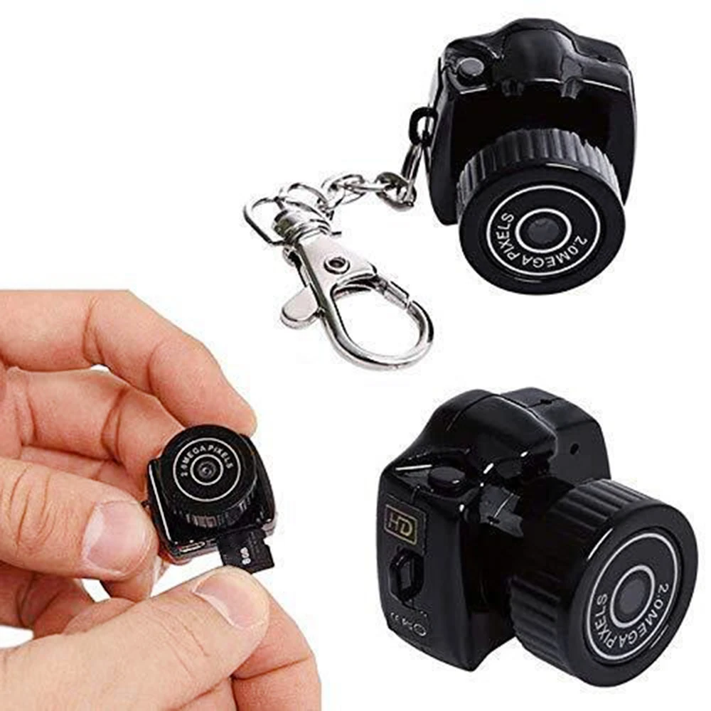 Mini Camera HD Video Audio Recorder Camcorder Sport Micro Cam Portable Pocket Security Monitor Mini Camera With Key Chain Y3000