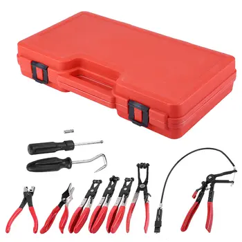 Sada flexibilních kleští na hadicové spony Otočná čelist Plochý úhlový pás Automobilové nářadí Sada kleští na hadicové spony Kleště na hadicové spony 10 nejlepší prodej 1palcové trubkové objímky - №9