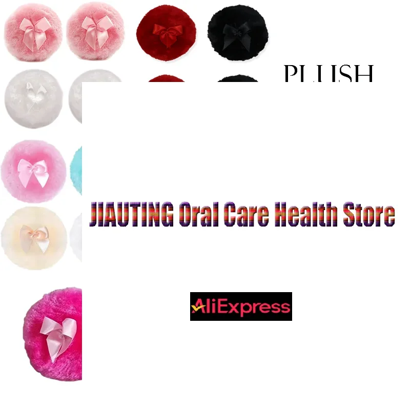 1/4PcPlush Make-Up Bladerdeeg Professionele Strik Ronde Cosmetische Zachte Pluizige Losse Poederdons Leuke Boog Spons Foundation MakeupBeauty