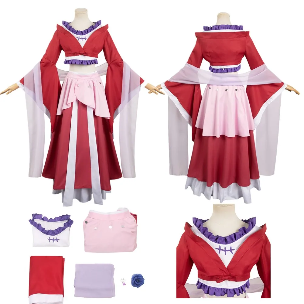 Maomao Kimono Jinshi Wig Dress Earrings Cosplay Anime Apothecary Cos Diary Costume Adult Outfits Halloween Carnival Party Suit