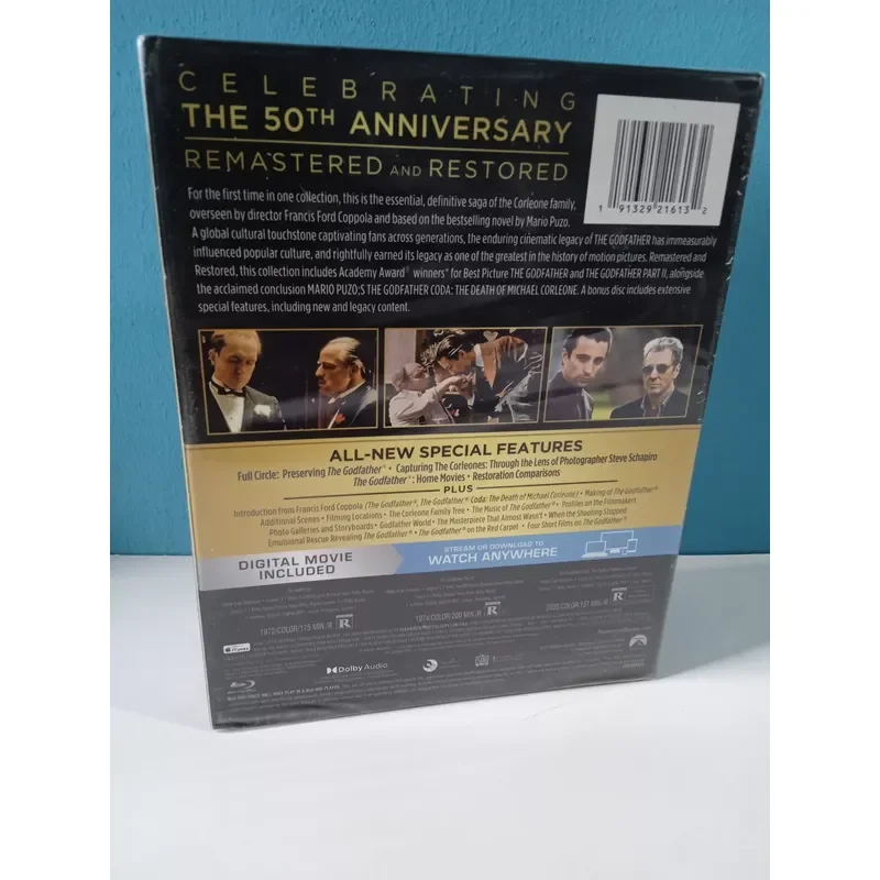 Blu-ray The Godfather Trilogy 50th Anniversary Edition 6-disc Pack Brand New Unopened Chinese and English