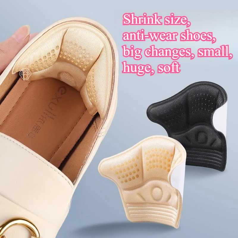 10Pcs Foot Pads Shoes Patch Heel Pads for Sneakers Big Reduce Size Filler Insert Heel Non-slip Protectors Stickers Shoes Pad