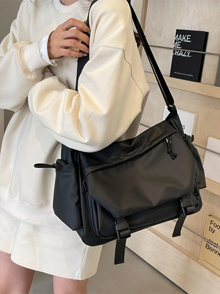 

New Faion Men's Large Capaci Waterproof Crossbody Bag Menger Bag Simple Function Single oulder Bag for Students