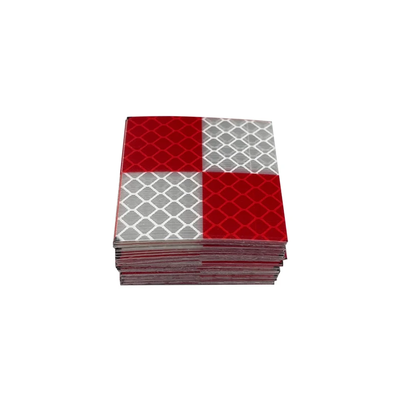 40pcs nuovissimo foglio riflettore di colore bianco rosso dimensioni 40*40mm Target nastro riflettente per il rilevamento di stazioni totali