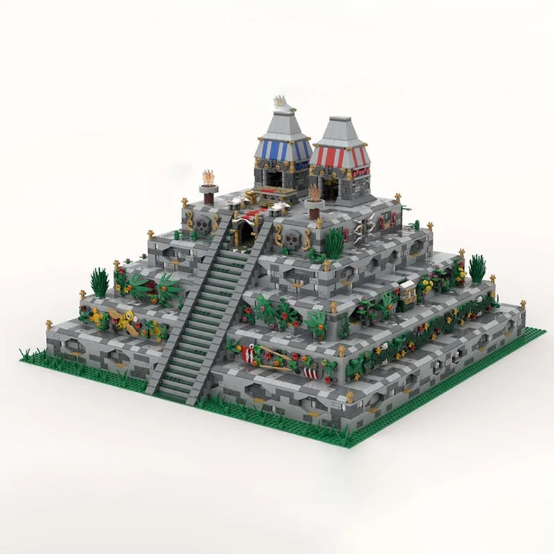 8056 قطعة MOC ازتيك الهرم مدينة الغابة نموذج اللبنات لعبة العمارة تجميع DIY بها بنفسك هدايا عيد الميلاد فكرة عيد ميلاد الاطفال #3