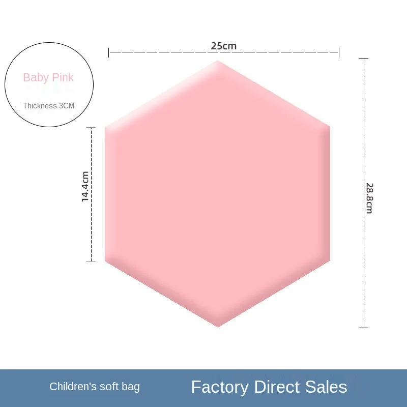 Cabecero Hexagonal nórdico para habitación de niños, bolsa suave, pegatina de pared 3D, cabecero de cama Tatami, pegatina autoadhesiva para pared de fondo