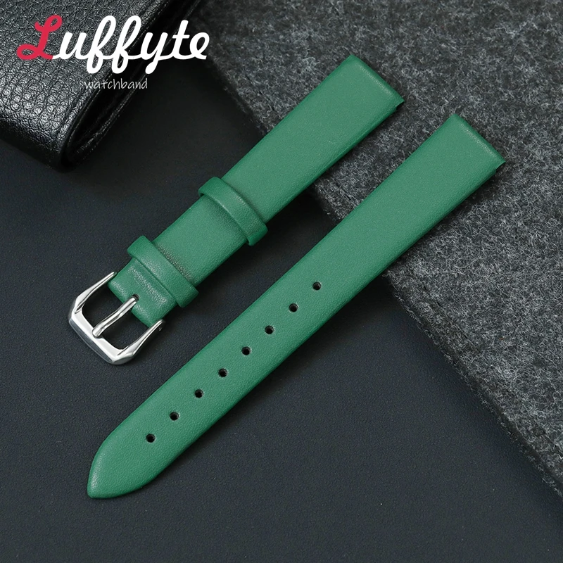 

Women Men Soft PU Leather Watch Band 10mm 12mm 14mm 16mm 18mm 20mm 22mm Universal Strap Ultra-thin Wrist Bracelets