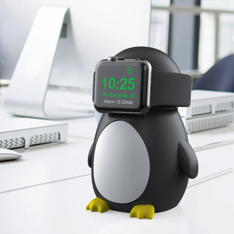 

Kawaii Anime Penguin Watches Holder for Apple Watch 1 2 3 4 5 6 7 8 9 Generation Watch Stand Charging Dock Holder Accessories