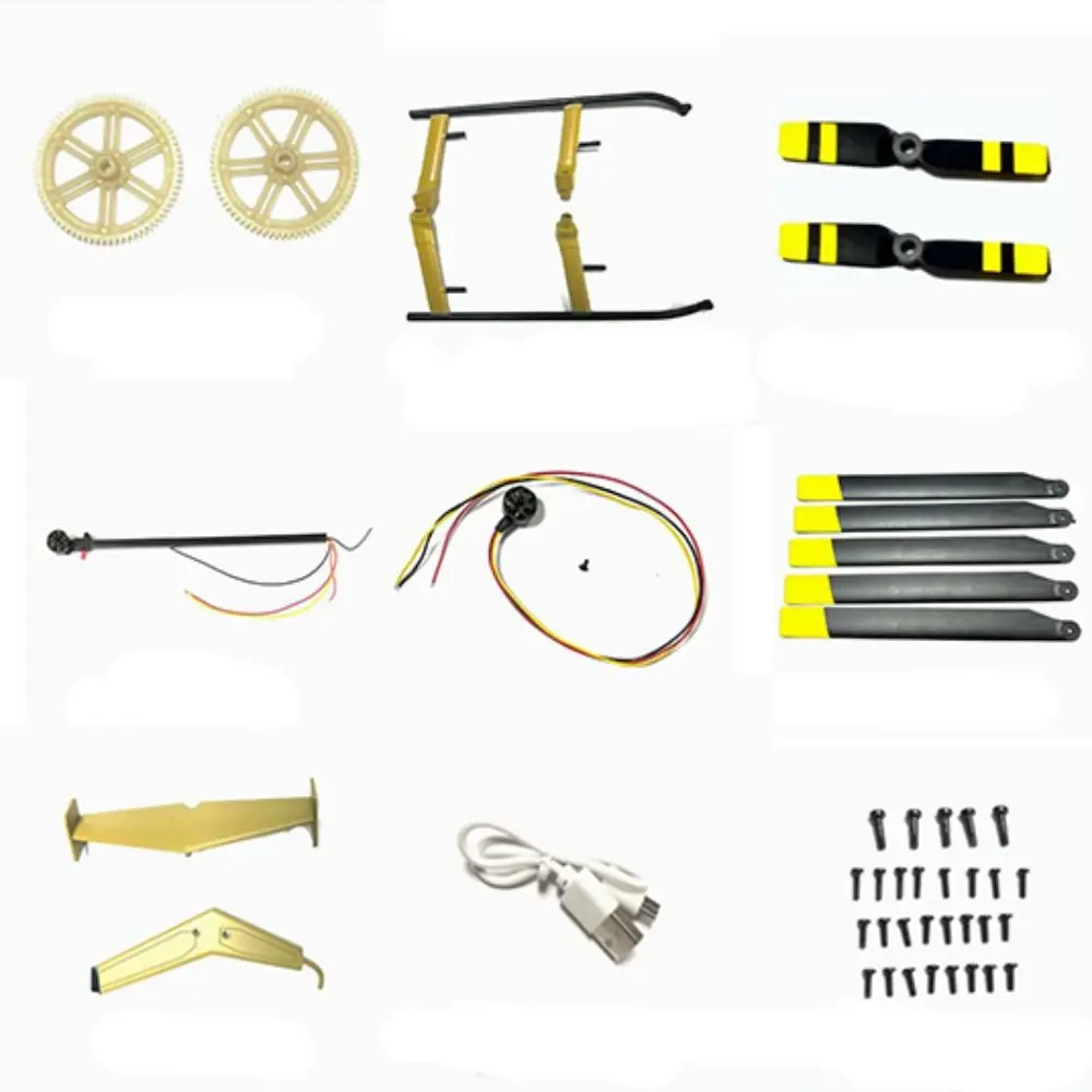 Universal Remote Controlled Aircraft Parts DIY C189 Parts Aircraft Accessories Landing Gear Accessories Black