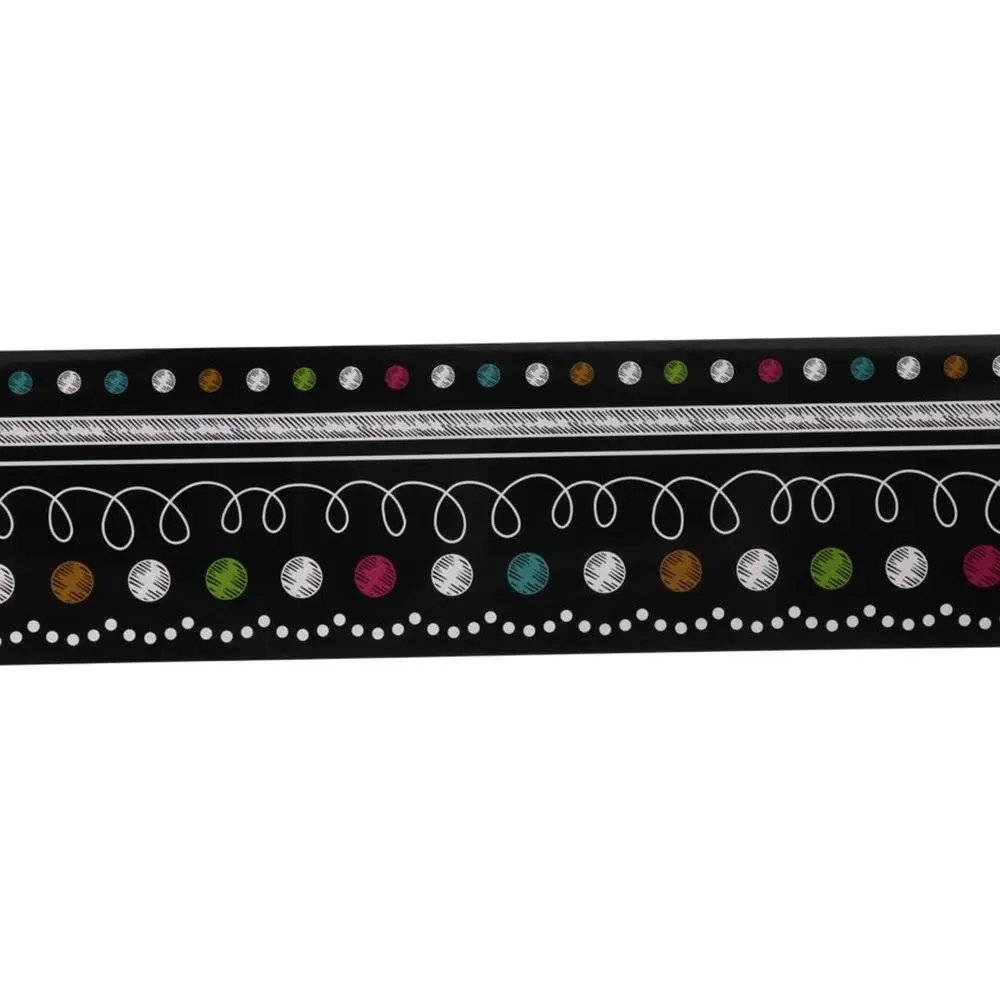 ورق تزيين حافة السبورة الورقية 5.7 سم * 10 م ورق تزيين حدود اللوحة المقاوم للماء #6