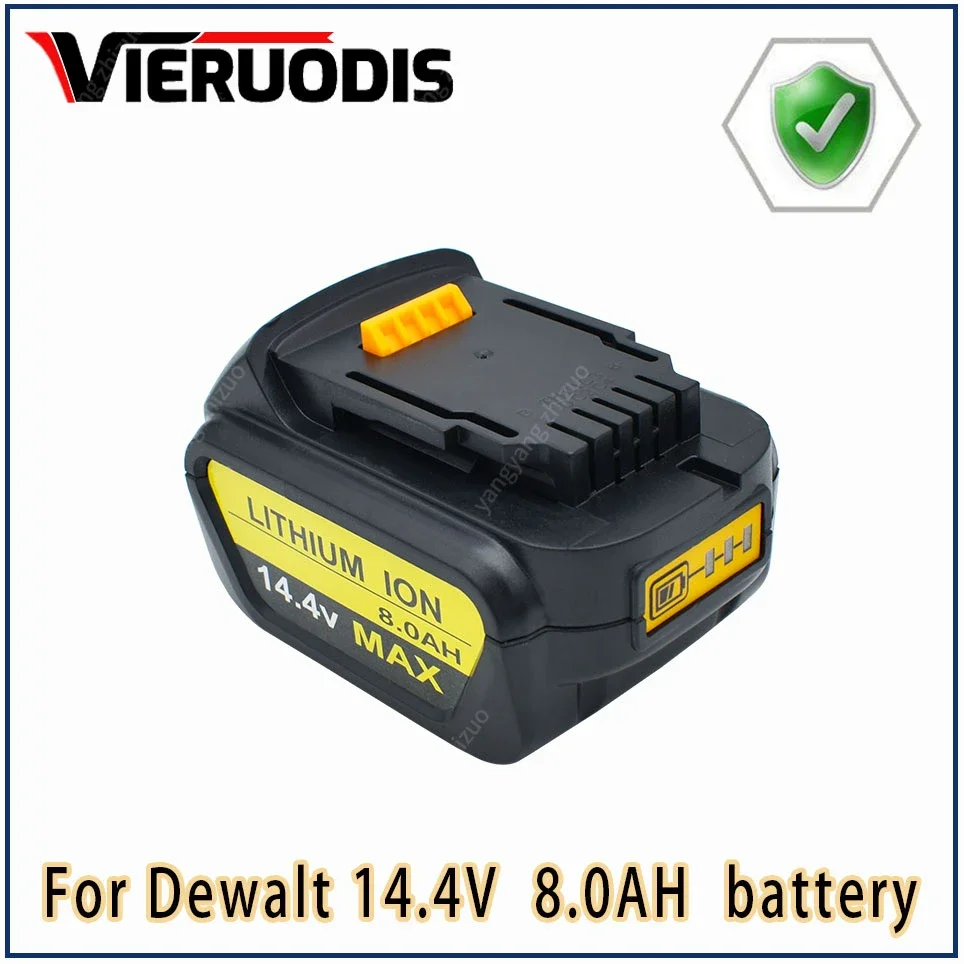 for Dewalt 14.4V 8.0AH/6.0AH power tools battery DCB140 DCB141 DCB142 DCD735L2 DCF835C2 DCF835L2 DCL030 lithium-ion battery