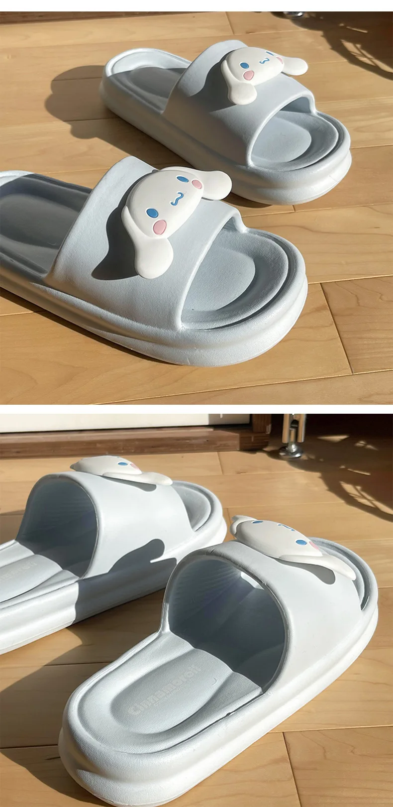 EVA Cloud Slippers, offizielle süße Mädchenhausschuhe für Damen, rutschfeste, weiche Sohle, bequeme Haussandalen – Detail 7