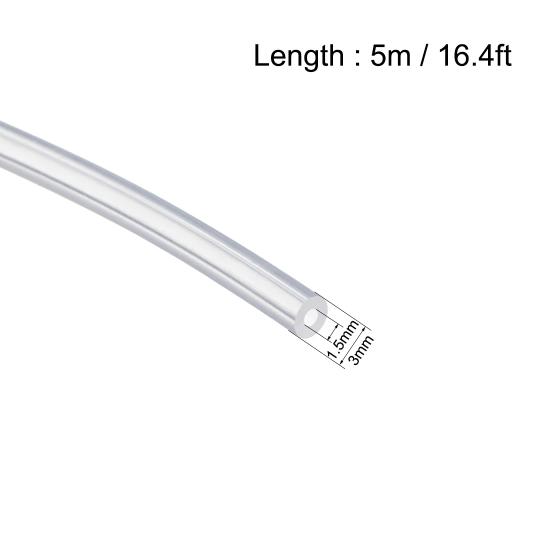 1M/2M/5M Clear Transparent Silicone Rubber Hose Water Gas Pipe ID 1.5-12mm OD 3-16mm Flexible Silicone Tube Water Pump Tube