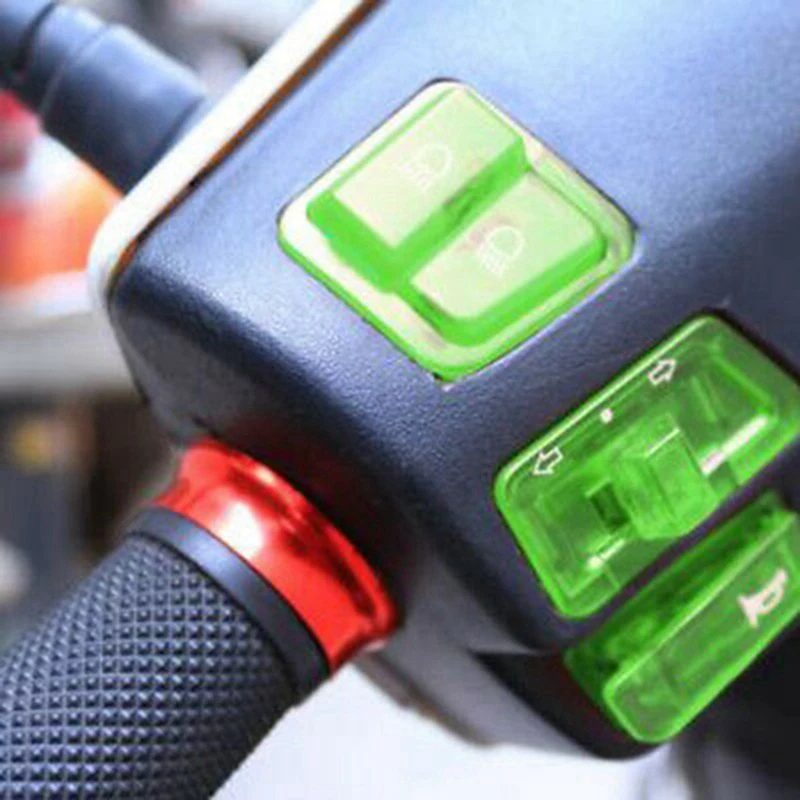 10X Motorcycle Turn Signal Switch Far And Near Light Horn Button For GY6 50Cc 125Cc 150Cc Honda DIO AF17 AF18 Blue image 3