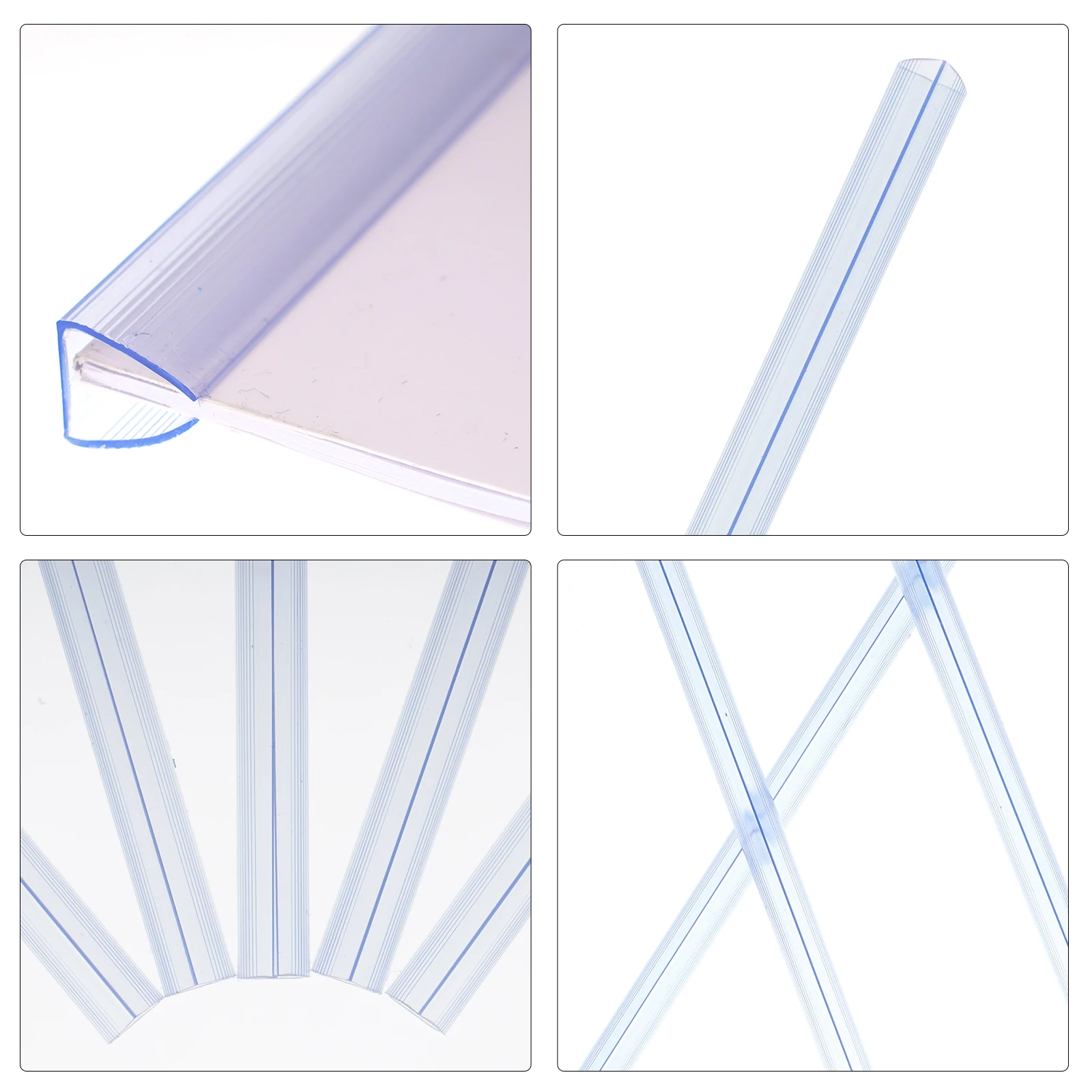 

10pcs Transparent Pull Rod Clip A4 Plastic Spine Bars Clear Slider Binder Stationery Supplies Lightweight Portable Study
