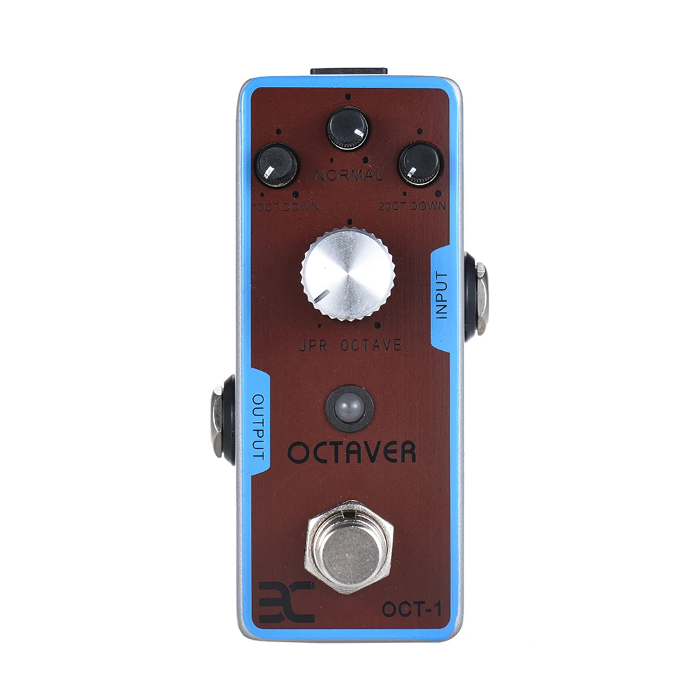 ENO EX OCT-1 OCTAVE Mini Octave Guitar Effect Pedal True Bypass Full Metal Shell for Electric Guitar Bass Parts & Accessories