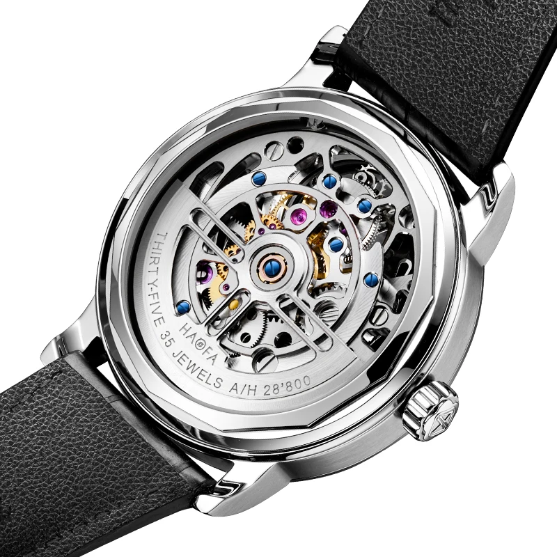 Haofa Flying Tourbillon watch men automatic Wristwatch Mechanical Earth Universe Luminous Stainless Steel 72H Power Luxury 2268