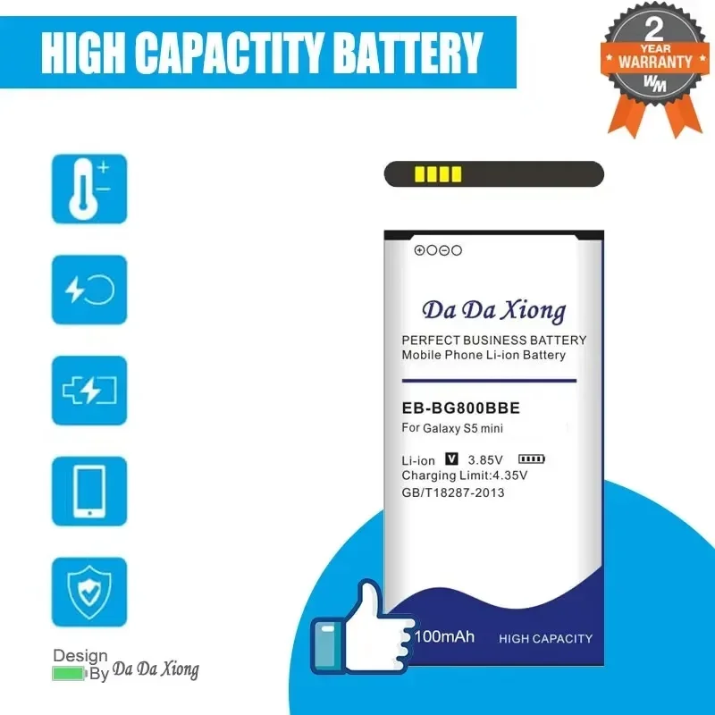 EB-BG800BBE EB-BG900BBC EB494353VU EB-BJ111ABE Battery For Samsung Galaxy Mega 2 J7 S5 A3 J1 G355 Mini S5750 J111F I8268 C512